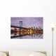Ben Franklin Bridge and Philadelphia Skyline Wall Mural
