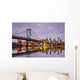Ben Franklin Bridge and Philadelphia Skyline Wall Mural