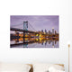 Ben Franklin Bridge and Philadelphia Skyline Wall Mural