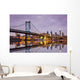 Ben Franklin Bridge and Philadelphia Skyline Wall Mural