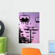 Ski Lift Ride Silhouette Wall Mural