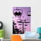 Ski Lift Ride Silhouette Wall Mural