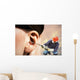 The chipping hammer in the ear Wall Mural