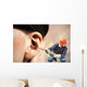 The chipping hammer in the ear Wall Mural