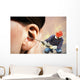 The chipping hammer in the ear Wall Mural
