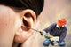 The chipping hammer in the ear Wall Mural
