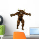 Bull Minotaur Character Attacking Wall Decal