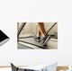 Exercising on treadmill Wall Mural