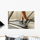 Exercising on treadmill Wall Mural