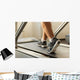 Exercising on treadmill Wall Mural