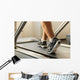 Exercising on treadmill Wall Mural