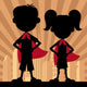 Super Kids 2 Wall Mural