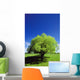 Tree In The Middle Of A Field Wall Mural