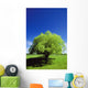 Tree In The Middle Of A Field Wall Mural