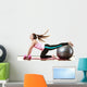 woman exercising Wall Decal