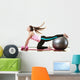 woman exercising Wall Decal