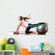 woman exercising Wall Decal