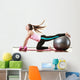woman exercising Wall Decal