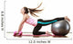 woman exercising Wall Decal