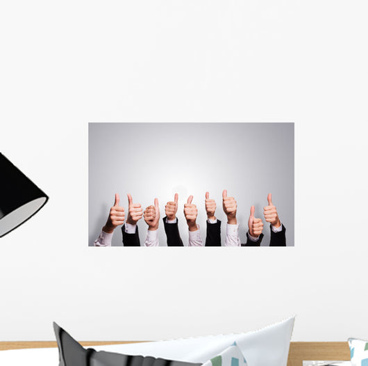 Business People Thumbs-Up Wall Decal
