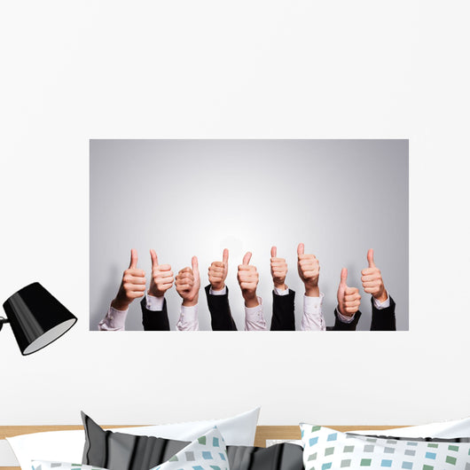 Business People Thumbs-Up Wall Decal