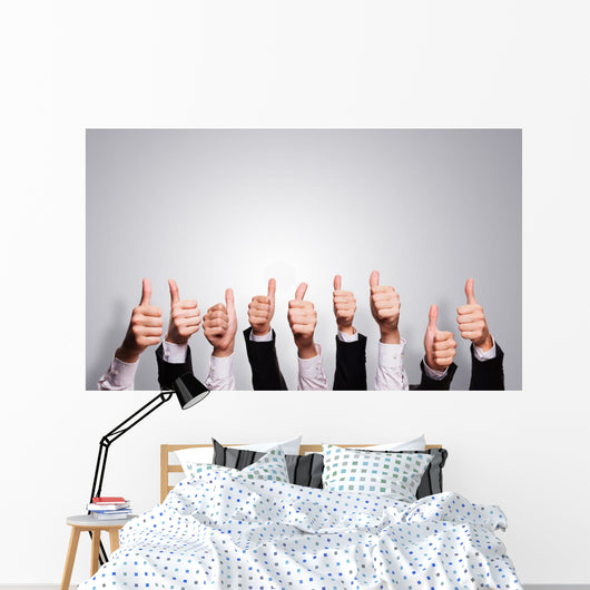 Business People Thumbs-Up Wall Decal