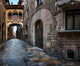 Barri Gothic Quarter and Bridge of Sighs in Barcelona, Catalonia Wall Mural
