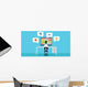 vector business online shopping and e-marketing Wall Mural
