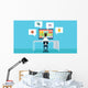 vector business online shopping and e-marketing Wall Mural