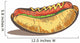 Hot dog. Fast food delicious Wall Decal