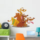 playful dogs group cartoon illustration Wall Decal