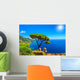 Summer landscape and ornamental garden,Ravello,Amalfi,Italy Wall Mural
