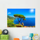 Summer landscape and ornamental garden,Ravello,Amalfi,Italy Wall Mural