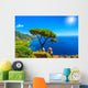 Summer landscape and ornamental garden,Ravello,Amalfi,Italy Wall Mural