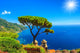 Summer landscape and ornamental garden,Ravello,Amalfi,Italy Wall Mural