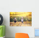 Family enjoying life together outside Wall Mural