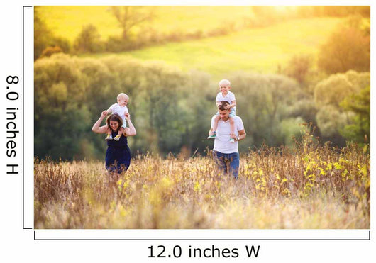 Family enjoying life together outside Wall Mural