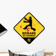 Beware of Zombies Wall Decal