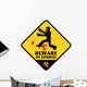 Beware of Zombies Wall Decal