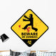 Beware of Zombies Wall Decal