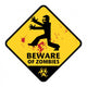 Beware of Zombies Wall Decal