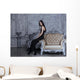 beauty young brunette woman in luxury home interior Wall Mural