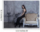 beauty young brunette woman in luxury home interior Wall Mural