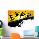 Skateboard City Background Wall Mural