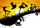 Skateboard City Background Wall Mural