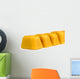 Blocks of natural Australian beeswax isolated on white Wall Mural
