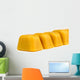 Blocks of natural Australian beeswax isolated on white Wall Mural