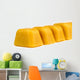 Blocks of natural Australian beeswax isolated on white Wall Mural
