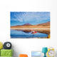 Lagoon flamingo bolivia Wall Mural