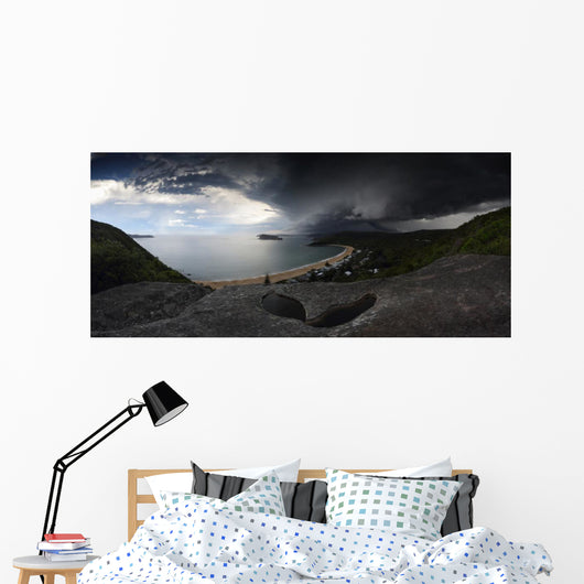 Supercell storm over Broken Bay Pearl Beach NSW Australia Wall Mural